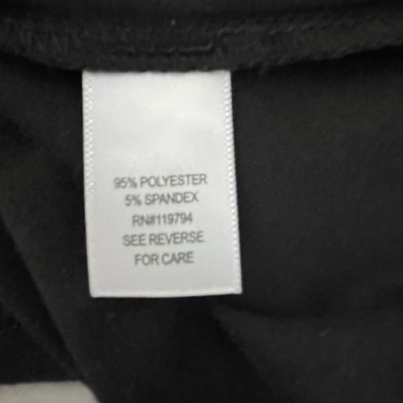 One World Top Size L  Black Goth Floral Rhinestone Studded Skull Whimsical - Picture 10 of 12